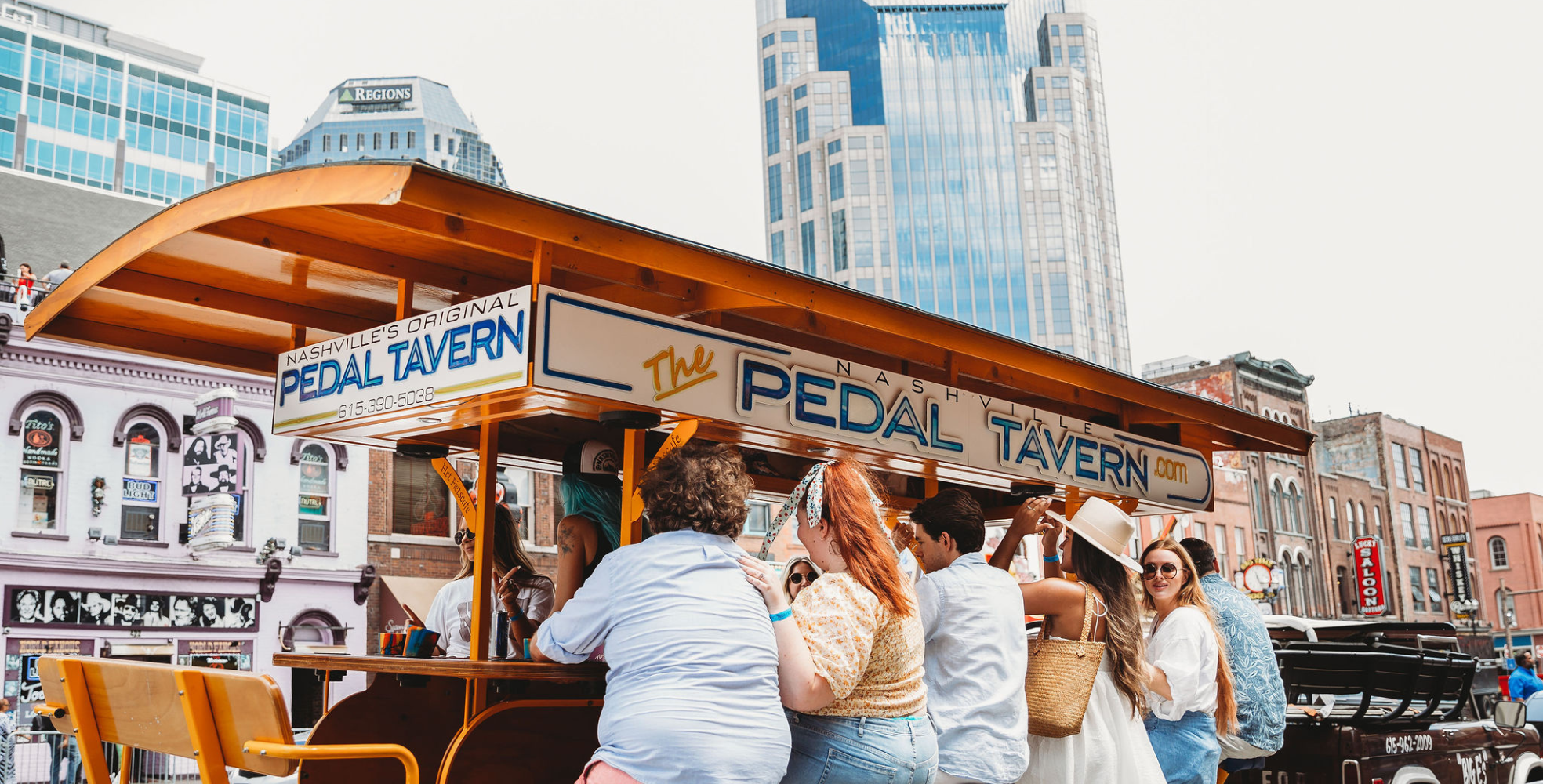 group on the nashville pedal tavern